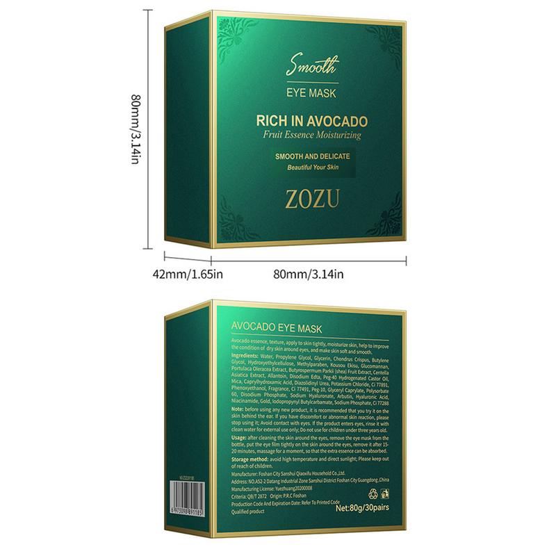 Avocado GlowLeaf™ Eye Mask by Zozu® (60pcs)