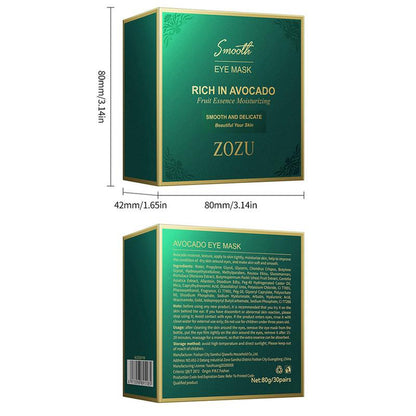 Avocado GlowLeaf™ Eye Mask by Zozu® (60pcs)